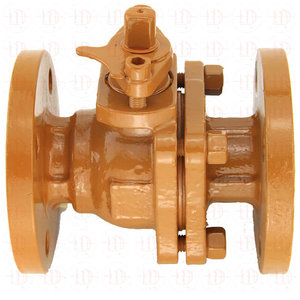 Válvula de bola eléctrica con brida y revestimiento de flúor Q941F46 de 1 pulgada para uso en líquidos químicos a alta temperatura, con bola de hierro fundido - Product Image 2