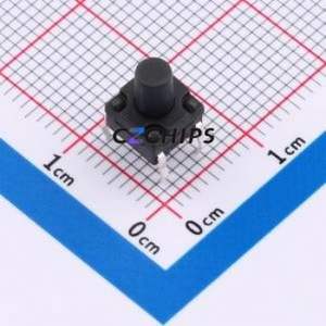 SMG-13-H080A1 Tactile Switch Through hole Component (THT)-4P,6.2x6.2mm Switch Single Pole Single Throw Round Button 2.5N 6.15mm - Product Image 1