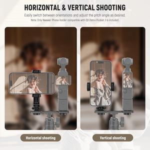 Soporte de teléfono AC021 <span class=keywords><strong>para</strong></span> <span class=keywords><strong>DJI</strong></span> Osmo Pocket 3 Soporte de teléfono <span class=keywords><strong>celular</strong></span> <span class=keywords><strong>para</strong></span> trípode y varilla de extensión - Product Image 4