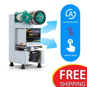 Electric Three-Second Speed Milk <b>Tea</b> Cup Sealing <b>Machine</b> Safe Counting Features for Hot & Cold Beverages Bottle Packaging - Product Image 2