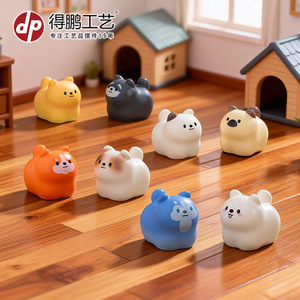 Figuras de resina de animales pequeños y lindos, adornos decorativos de escritorio para exhibición en el hogar, oficina o escritorio. - Product Image 3