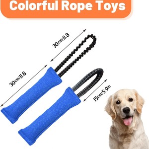 Nuevo juguete de arrastre para perros XD02, grande, con asa elástica, de tela resistente a desgarros, para entrenamiento de mordida y recuperación, ideal para Pastor Alemán - Product Image 3