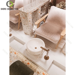 Diseño Interior Moderno para Salón de Belleza, Estación de Espejo de Lujo para Barbería, Muebles Personalizados para Salón de Belleza, Vitrina de Exhibición para Salón - Product Image 3