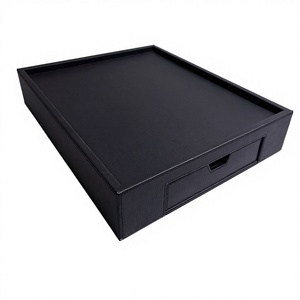 Genuine Leather Vintage Handmade Rectangle Snap Jewelry <b>Tray</b> Travel Valet Home Hotel Office Bathroom Decor-<b>Catch</b>-<b>All</b> Storage - Product Image 2