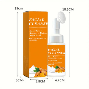 Tự Nhiên Nhãn Hiệu Riêng Rửa Mặt Làm Sạch Sâu Trên Khuôn Mặt Làm Trắng Kojic Axit Nghệ Sữa Rửa Mặt Mousse - Product Image 4