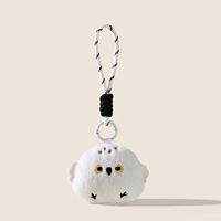 Porte-clés en peluche oiseau de dessin animé mignon, breloque de sac à dos animale douce et écologique, pendentif créatif