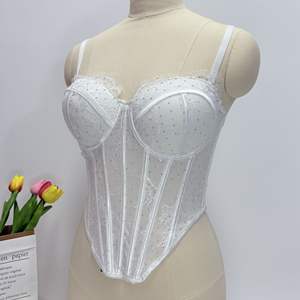 Новый корсет-топ с кружевом и эффектом утягивания, дышащий, модный, удобный, кружевной верхний слой, корсет-бюстье, корректирующее белье - Product Image 6