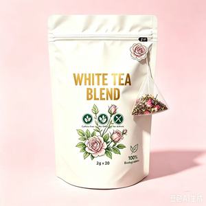 Thé Herbal à la Rose de Qualité Supérieure Marque Blanche pour la Relaxation, Saveurs Personnalisées, Sachets de 2g, OEM/ODM, Acheteurs Américains, 20 Sachets par Lot - Product Image 1