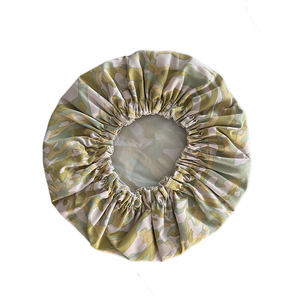 Bonnets de douche imperméables réglables de double couche baignant des bonnets de douche pour les cheveux longs - Product Image 5