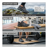 Bottes de randonnée basses personnalisées, imperméables, respirantes, en mesh, unisexes, avec semelle extérieure Vibram anti-vibrations et semelle intermédiaire EVA, chaussures de trekking