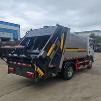 Camion à ordures compacteur Foton Small 4X2 4,5m3, mini camion de collecte des déchets