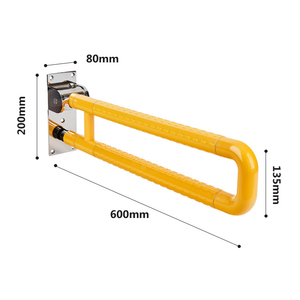 Barre d'appui en forme de U pliante pour salle de bain en acier inoxydable - Product Image 6