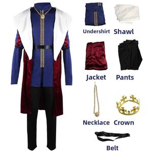 Disfraces de Cosplay de Rey y Reina de la Corte Real, Trajes Vintage de <span class=keywords><strong>Pareja</strong></span> Real, Disfraces de Personajes de <span class=keywords><strong>Anime</strong></span> Navideños - Product Image 6