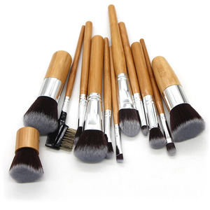 Ensemble de pinceaux de <span class=keywords><strong>maquillage</strong></span> à manche en bois de kabuki en bambou végétalien naturel biodégradable <span class=keywords><strong>kit</strong></span> de pinceaux de <span class=keywords><strong>maquillage</strong></span> professionnels japonais écologiques - Product Image 6