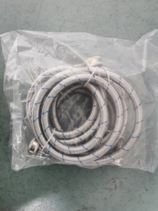 Cao cấp thép không gỉ máy giặt ống 6 ft bùng nổ bằng chứng (2 gói) màu đỏ và màu xanh sọc nước kết nối đầu vào đường dây cung cấp - Product Image 4