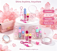 Nouveau lot en gros de porte-clés brillants à lèvres, tubes vides d'huile à lèvres changeante de couleur, cosmétiques à marque privée Sheglan, maquillage en vrac, cadeau