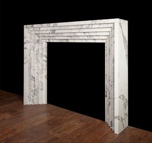 <span class=keywords><strong>Cheminée</strong></span> en Marbre Moderne sculptée à la Main Style Linéaire <span class=keywords><strong>Insert</strong></span> pour Intérieur Extérieur Villa Décoration Matériau en Pierre Autoportant - Product Image 2