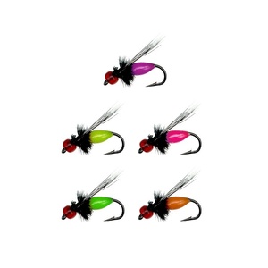 Set di ami artificiali a forma di insetto tossico per la pesca alla carpa, ami in acciaio inossidabile per la pesca di carpe, insetto tossico, melone a strisce bianche - Product Image 5