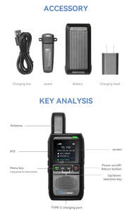 Platform Radio Genggam LTE 4G Berkualitas Tinggi, Radio POC Portabel Global, Walkie Talkie Jarak Jauh 5000 Mil - Product Image 5