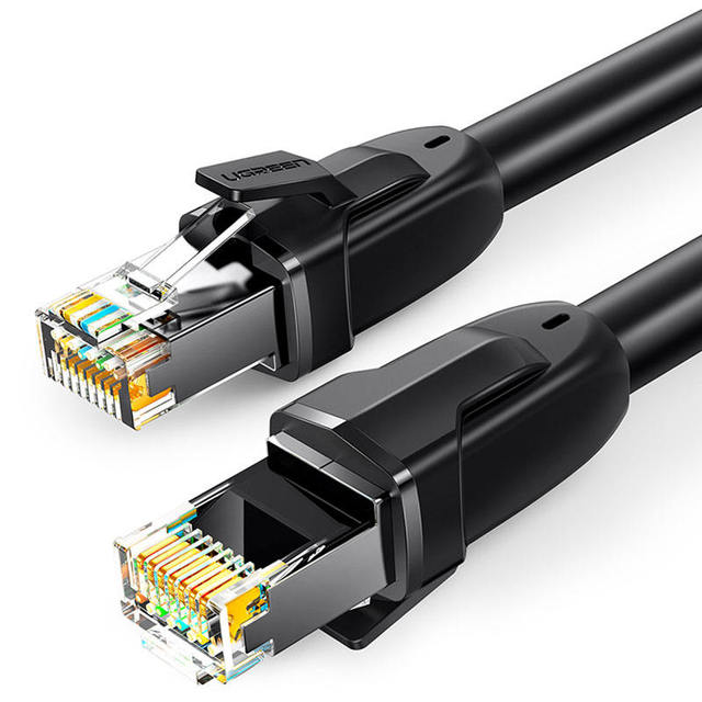 For Cat8 Ethernet Cable 40Gbps 2000MHz 8-Conductor Cotton Braided Networking LAN Cord for Laptops PS4 Router RJ45