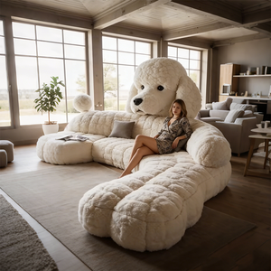 <span class=keywords><strong>Canapé</strong></span> géant en forme de chien personnalisé, <span class=keywords><strong>canapé</strong></span> lounge en peluche, meubles d'animaux réalistes créatifs, salon, chambre à coucher, appartement - Product Image 5