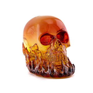 <span class=keywords><strong>Resina</strong></span> <span class=keywords><strong>Epoxi</strong></span> Cristal Transparente para Escultura Gótica de Calavera con Llamas, Estilo Arte Folclórico para Decoraciones de Halloween - Product Image 5