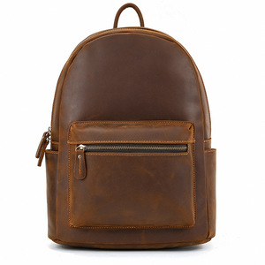 Sac à bandoulière rétro pour femme en cuir de <span class=keywords><strong>cheval</strong></span> fou Mini sac à dos en cuir de vachette léger pour étudiant <span class=keywords><strong>Cartable</strong></span> polyvalent Sac décontracté - Product Image 1