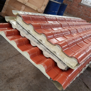 カスタムサイズのモダンデザイン、環境に優しい断熱ロックウールサンドイッチパネル（倉庫、グローバル建設プロジェクト向け） - Product Image 3