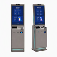 Kiosque de paiement interactif de 27 pouces pour commande automatique et publicité, terminal d'intérieur avec SDK, boîtier métallique sur pied, OS Android/Windows