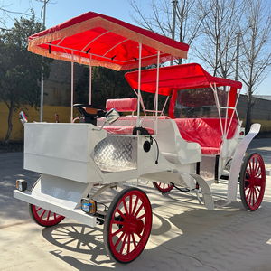 Charrette à chevaux touristique européenne, calèche, chariot de mariage, charrette à chevaux électrique en vente - Product Image 1