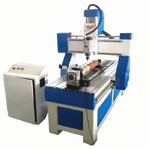 6015 4 축 회전 CNC 라우터 3D 나무 돌 금속 밀링 머신