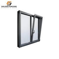 Fenêtre d'inclinaison et de rotation en aluminium anodisé GS pour une application résistante à la corrosion