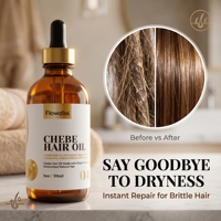 Sérum de croissance des cheveux Chebe, traitement de repousse des cheveux, soins du cuir chevelu, huiles naturelles, huile essentielle de ginseng, huile pour une croissance rapide des cheveux