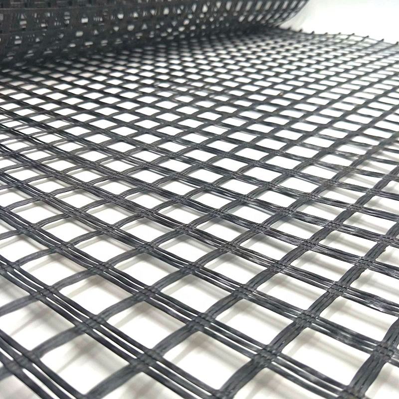Георешетка из стекловолокна HDPE с битумным покрытием для дорожного армирования