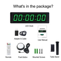 Minuteur de sport numérique portable YIZHI avec bouton-poussoir et télécommande, affichage chronomètre pour usage multi-scénarios