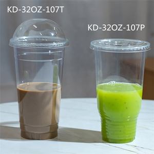 Couvercle de gobelet en plastique transparent et réutilisable, 107mm, 32oz, écologique pour animaux de compagnie, à bas prix, usine populaire à noël - Product Image 6