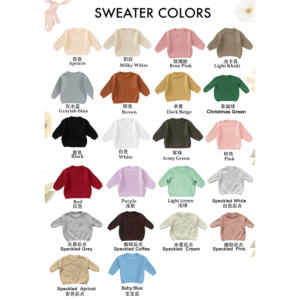 Pull personnalisé avec nom brodé à la main pour bébé Pull personnalisé avec nom <span class=keywords><strong>de</strong></span> bébé Cadeau d'anniversaire pour bébé fille garçon - Product Image 3