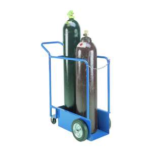 Gaz silindiri arabası toptan ağır metal gravu gaz oksijen silindiri arabası tıbbi kaynak gaz şişesi el arabası - Product Image 2