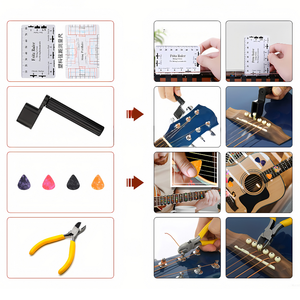 Kit de Herramientas Profesional de 23 Piezas de Acero Inoxidable para <span class=keywords><strong>Luthier</strong></span>, para Reparación y Mantenimiento de Instrumentos de Cuerda - Product Image 4