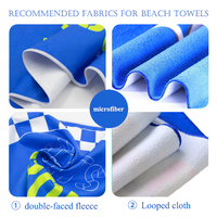 Custom Logo Personalized Eco-Friendly All-Season Children's Hoodie Beach Towel Quick Dry Microfiber for Bath Swimming Surfing