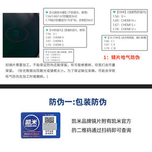 Lentes de Miopía Chemilens U6 1.67 de Resina, Visión Única, Protección Contra Luz Azul, Transparentes para Gafas - Product Image 3