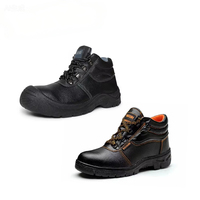 Chaussures de travail à embout d'acier pour hommes, prix d'usine, PVC PU, anti-écrasement, anti-perforation, chaussures de sécurité pour la construction