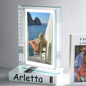 Tùy chỉnh-kích thước hai mặt trong suốt <span class=keywords><strong>Acrylic</strong></span> ảnh & tác phẩm nghệ thuật khung với màn hình đứng trống khung cho dễ dàng hiển thị - Product Image 1