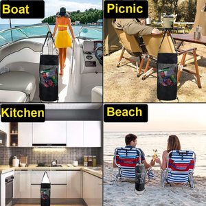 Mesh Trash Bag For Boat Outdoor Camping Portable Toy Storage Net Bag With Drawstring Closure All Seasons Use - Product Image 4