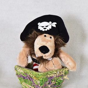 Peluche de León Pirata de la Selva, Relleno de Algodón PP, Premio para Máquina de Garras, Regalo Festivo - Product Image 4