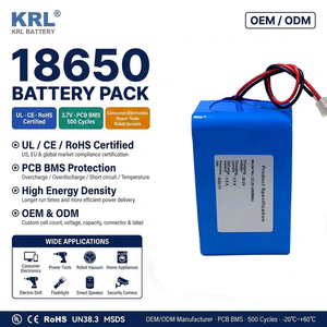 Batterie LiPo haute tension 18650 22,2 V (6S) 4000 mAh de fabrication OEM pour éclairage professionnel, outil industriel, taux de décharge élevé - Product Image 1