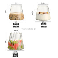 Verre à whisky et bière en verre style Mont Fuji, tasse esthétique pour petit-déjeuner, lait, jus, bol à dessert et à crème glacée, vente en gros