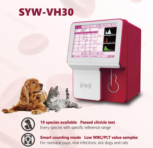 Analyseur vétérinaire d'hématologie en 3 parties pour animaux, SYW-VH30 bonne performance, divers types d'animaux, machine d'analyse du sang complet - Product Image 5