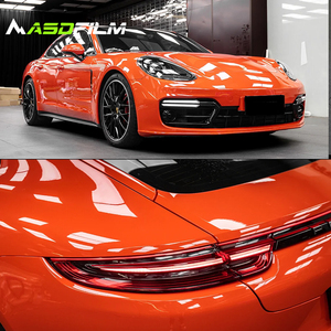 ASD Film Hot Sales Magic Color PVC <strong>Wrap</strong> Vinyl Car Wrapping <strong>Vnyl</strong> Roll Film Sticker in Stock Wholesales PET Lava Orange - Product Image 2