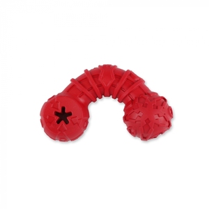 AFP Giocattolo per Cani a Forma di Osso Rosso Extra Resistente con Burro di Arachidi all'Interno per Cani che Masticano Intensamente - Product Image 2